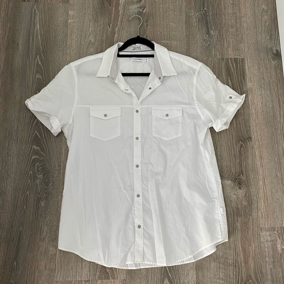 Calvin Klein Other - As new Calvin Klein white dress short sleeve shirt